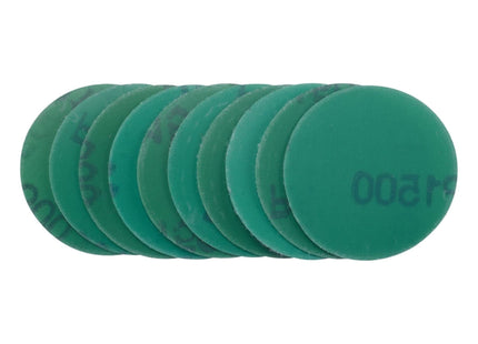 Draper Wet and Dry Sanding Discs with Hook and Loop, 50mm, 1500 Grit (Pack of 10 Draper - Town Tools 