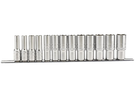 Draper Imperial Deep Socket on a Metal Rail, 1/2" Sq. Dr. (13 Piece) 16500 Draper - Town Tools 