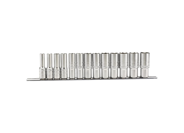 Draper Imperial Deep Socket on a Metal Rail, 1/2" Sq. Dr. (13 Piece) 16500 Draper - Town Tools 