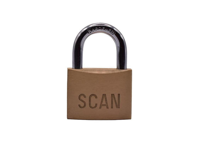 Scan Brass Padlock 50mm Scan - RockBottom Nothampton