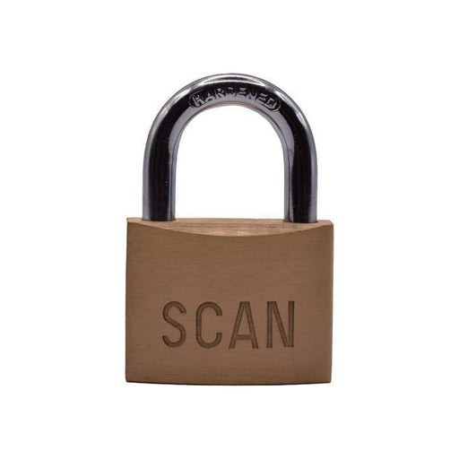 Scan Brass Padlock 50mm Scan - RockBottom Nothampton