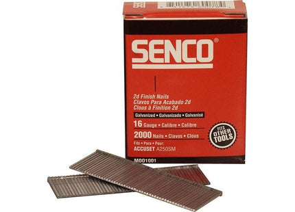 Senco Straight Brad Nails Galvanised 16G x 45mm (Pack 2000) Senco - RockBottom Nothampton