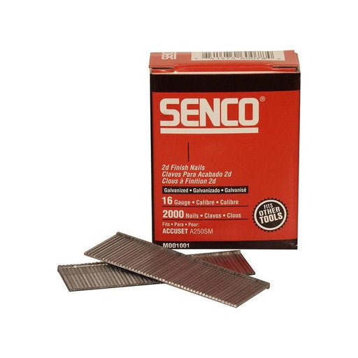 Senco Straight Brad Nails Galvanised 16G x 45mm (Pack 2000) Senco - RockBottom Nothampton