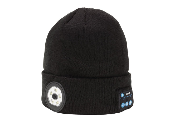 Draper Smart Wireless Rechargeable Beanie with LED Head Torch and USB Charging C Draper - Town Tools 