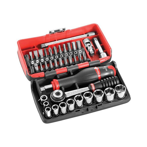 Facom 1/4in Drive R2NANO Socket Set, 38 Piece Facom - RockBottom Northampton