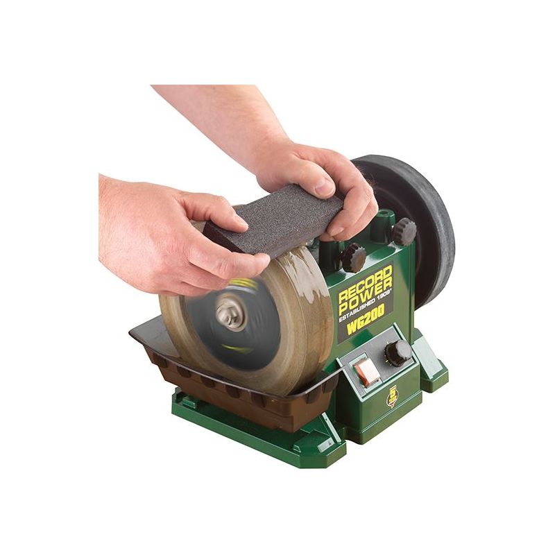 Record Power WG200 200mm (8in) Whetstone Grinder 160W 240V Record Power - RockBottom Nothampton
