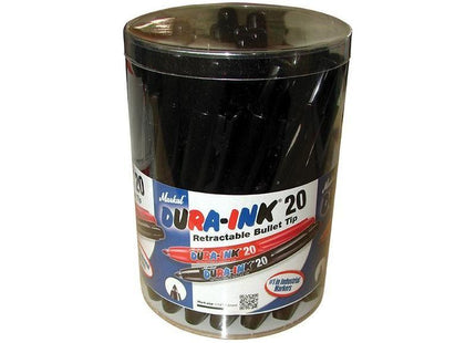 Markal DURA-INK® 20 Retractable Marker - Black (Tub 24) Markal - RockBottom Northampton