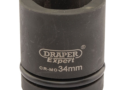 Draper Expert HI-TORQ 6 Point Impact Socket, 1" Sq. Dr., 34mm 05114 Draper - Town Tools 