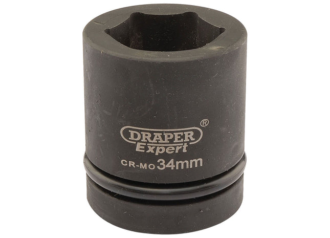 Draper Expert HI-TORQ 6 Point Impact Socket, 1" Sq. Dr., 34mm 05114 Draper - Town Tools 