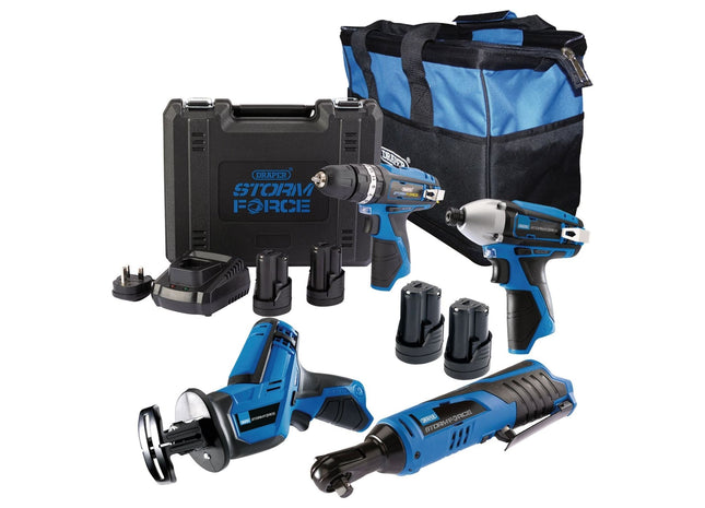 Draper Storm Force 10.8V Power Interchange Kit (10 Piece) 91032 Draper - Town Tools 