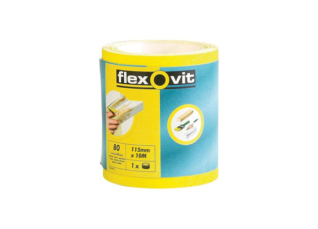 Flexovit High Performance Sanding Roll 115mm x 10m Coarse 60G Flexovit - RockBottom Northampton