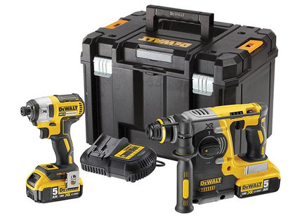 Dewalt Power Tools DCK2532P2 XR Brushless Twin Pack 18V 2 x 5.0Ah Li-ion DeWALT Power Tools - RockBottom Northampton