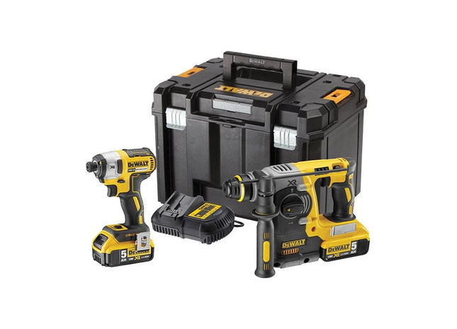 Dewalt Power Tools DCK2532P2 XR Brushless Twin Pack 18V 2 x 5.0Ah Li-ion DeWALT Power Tools - RockBottom Northampton