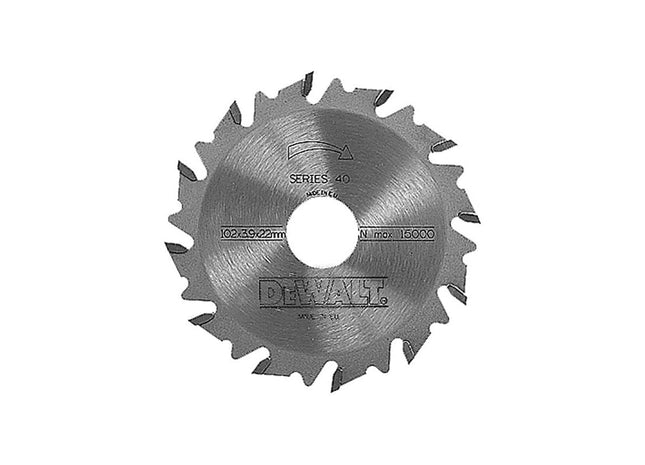 Dewalt Power Tools DT1306 Extreme Biscuit Jointer Blade 102 x 22 x 12 Tooth DeWALT Power Tools - RockBottom Northampton