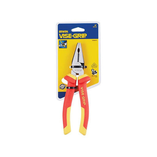 Irwin® Vise-Grip® VDE Combination Pliers - High Leverage 200mm IRWIN® Vise-Grip® - RockBottom Northampton