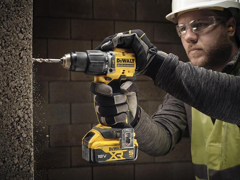 DeWALT Power Tools DCD799P2T XR Brushless Combi Drill 18V 2 x 5.0Ah Li-ion DeWALT Power Tools - RockBottom Northampton