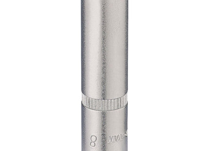Draper Elora Deep Socket, 1/4" Sq. Dr., 8mm 58728 Draper - Town Tools 