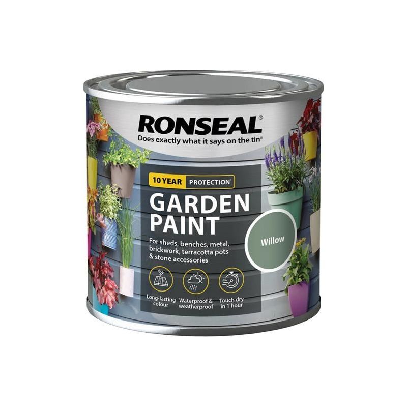 Ronseal Garden Paint Willow 250ml Ronseal - RockBottom Nothampton
