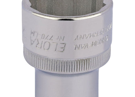 Draper Elora Bi-Hexagon Socket, 1/2" Sq. Dr., 27mm 24723 Draper - Town Tools 