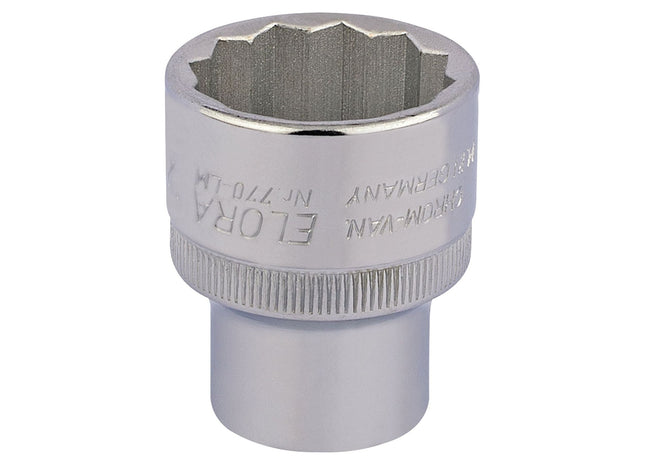 Draper Elora Bi-Hexagon Socket, 1/2" Sq. Dr., 27mm 24723 Draper - Town Tools 