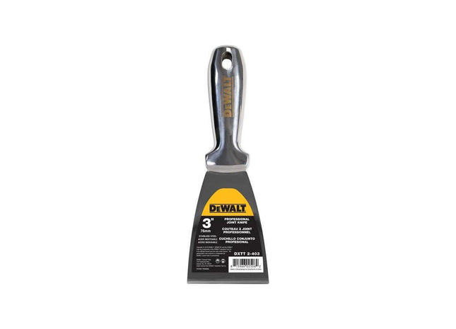 Dewalt Drywall Stainless Steel Jointing/Filling Knife 75mm (3in) DEWALT Drywall - RockBottom Northampton