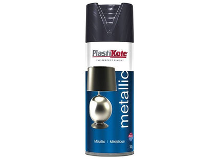 Plastikote Metallic Spray Graphite 400ml PlastiKote - RockBottom Nothampton