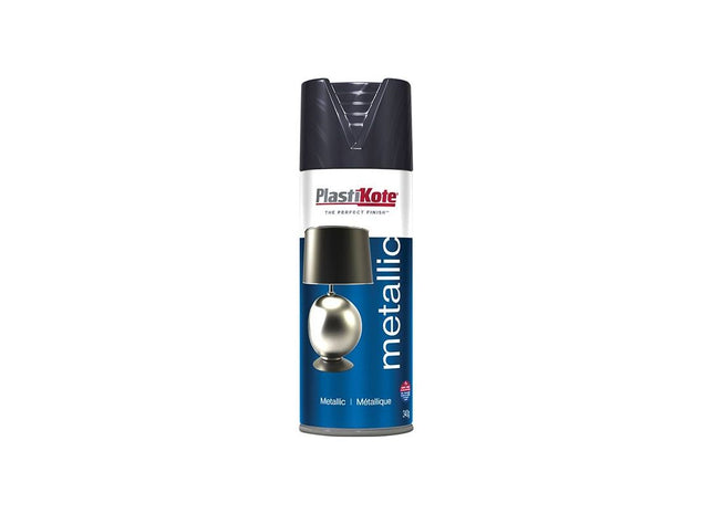 Plastikote Metallic Spray Graphite 400ml PlastiKote - RockBottom Nothampton