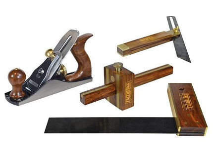 Faithfull Plane & Woodworking Set of 4 in Wooden Box Faithfull - RockBottom Northampton