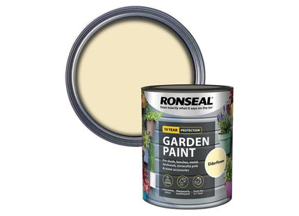 Ronseal Garden Paint Elderflower 750ml Ronseal - RockBottom Nothampton