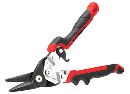 Stanley® Hand Tools FatMax® Red Ergo Aviation Snips Left Cut 250mm (10in) STANLEY® Hand Tools - RockBottom Nothampton