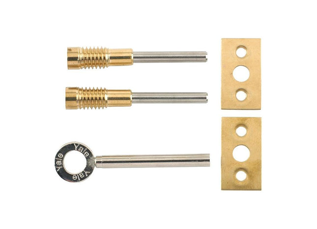 Yale Locks 8013 Dual Screw Window Lock Brass Finish Pack of 2 Yale Locks - RockBottom Northampton