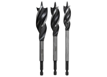 Faithfull Tri-Point Speed Auger Bit Set, 3 Piece Faithfull - RockBottom Northampton