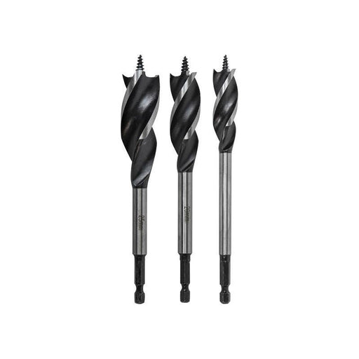 Faithfull Tri-Point Speed Auger Bit Set, 3 Piece Faithfull - RockBottom Northampton