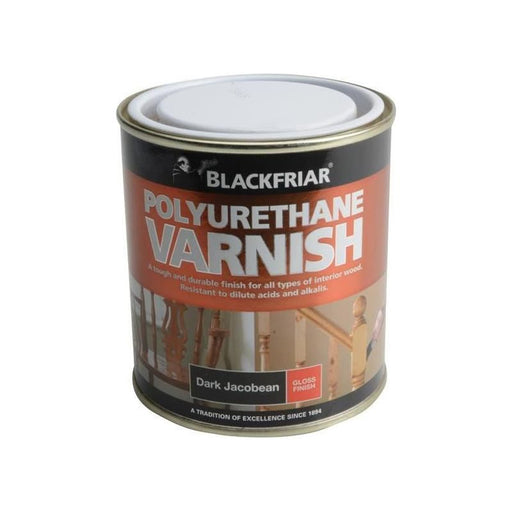 Blackfriar Polyurethane Varnish P85 Dark Jacobean Gloss 500ml Blackfriar - RockBottom Northampton