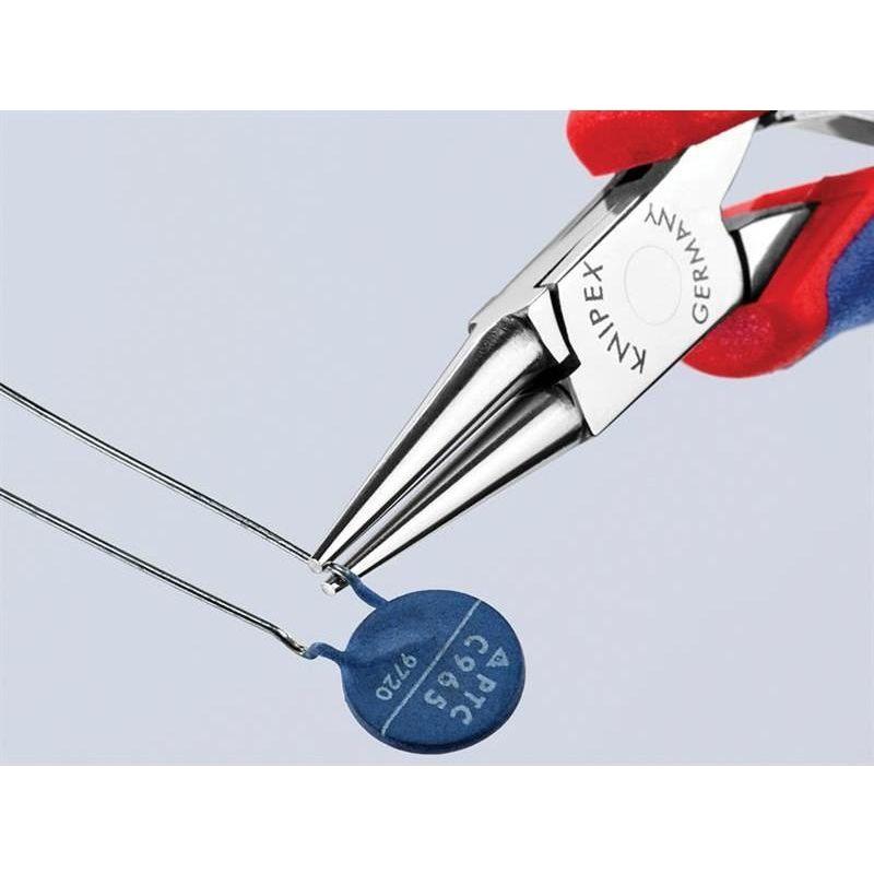 Knipex Round Nose Electronics Pliers Multi-Component Grip 115mm Knipex - RockBottom Northampton