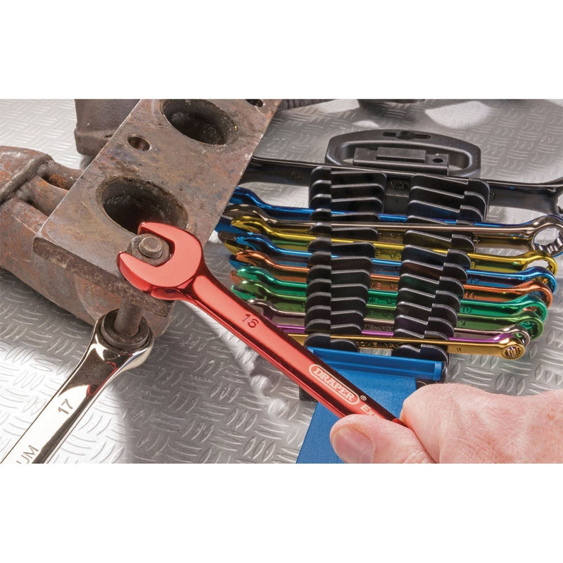 Draper Expert HI-TORQ Metric Coloured Combination Spanner Set (13 Piece) Draper - Town Tools 
