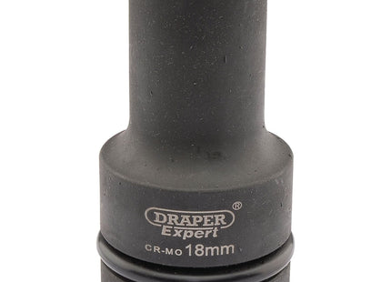 Draper Expert HI-TORQ 6 Point Deep Impact Socket, 1" Sq. Dr., 18mm Draper - Town Tools 
