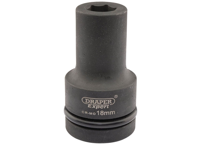 Draper Expert HI-TORQ 6 Point Deep Impact Socket, 1" Sq. Dr., 18mm Draper - Town Tools 