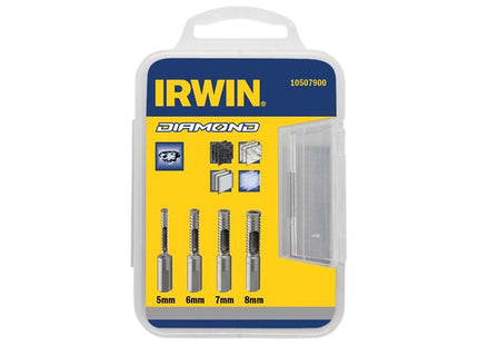 Irwin® Diamond Drill Bit Set 4 Piece 5-8mm IRWIN® - RockBottom Northampton