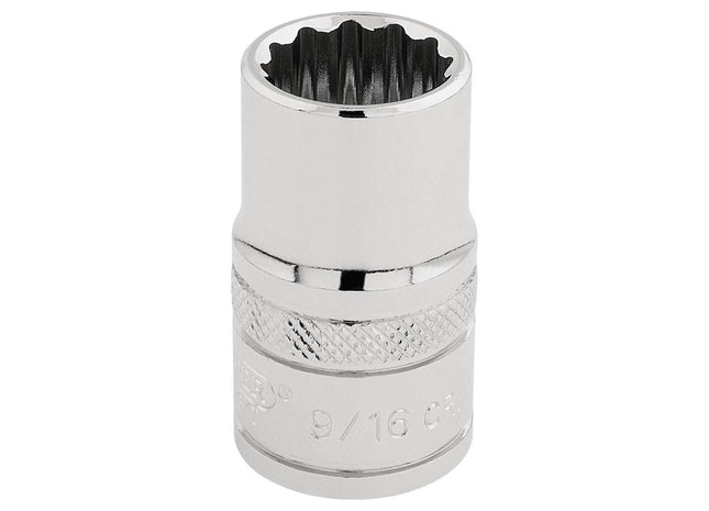 Draper HI-TORQ 12 Point Socket, 1/2" Sq. Dr., 9/16" 33609 Draper - Town Tools 