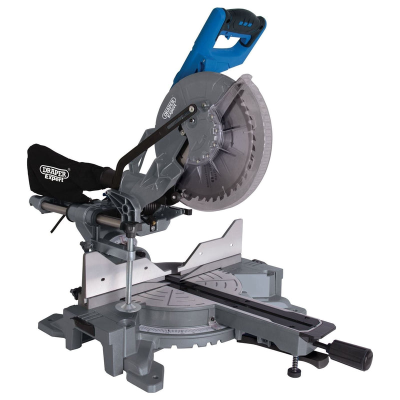 Draper Double Bevel Sliding Compound Mitre Saw, 255mm, 2000W 79899 Draper - Town Tools 