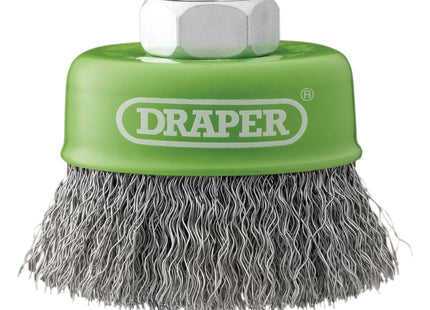 Draper Stainless-Steel Crimped Wire Cup Brush, 65mm, M14 Draper - Town Tools