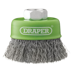 Draper Stainless-Steel Crimped Wire Cup Brush, 65mm, M14 Draper - Town Tools
