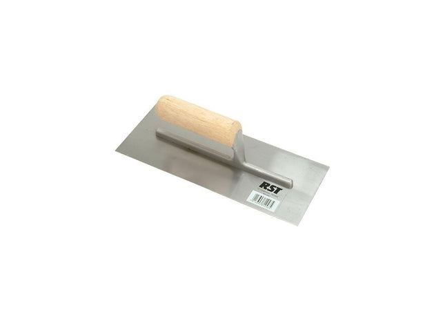 R.S.T. Plasterer's Finishing Trowel Straight Wooden Handle 11 x 4.1/2in R.S.T. - RockBottom Nothampton