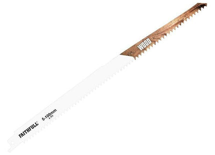 Faithfull S1411D Sabre Saw Blade Wood 300mm 6 TPI (Pack of 5) Faithfull - RockBottom Northampton