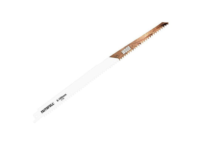 Faithfull S1411D Sabre Saw Blade Wood 300mm 6 TPI (Pack of 5) Faithfull - RockBottom Northampton
