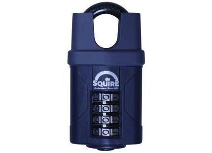 Squire CP50CS Combination Padlock 4-Wheel Closed Shackle 50mm Squire - RockBottom Nothampton