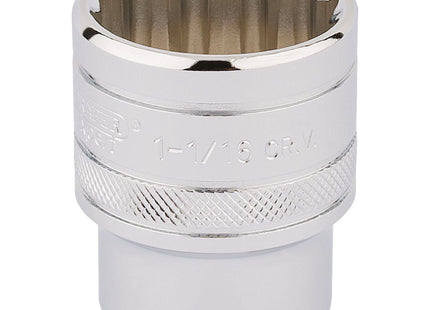 Draper HI-TORQ 12 Point Socket, 1/2" Sq. Dr., 1.1/16" 33726 Draper - Town Tools 