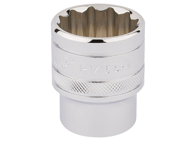 Draper HI-TORQ 12 Point Socket, 1/2" Sq. Dr., 1.1/16" 33726 Draper - Town Tools 