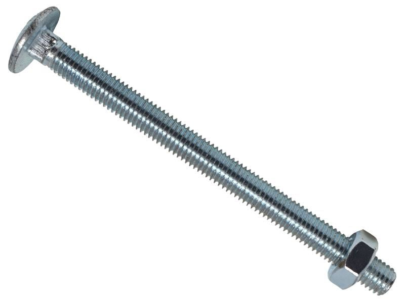 METALMATE Cup Square Hex Bolt & Nut ZP M10 x 130mm Box 10 METALMATE� - RockBottom Northampton